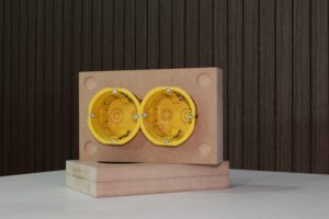 Звукоизоляционный подрозетник на 2 поста